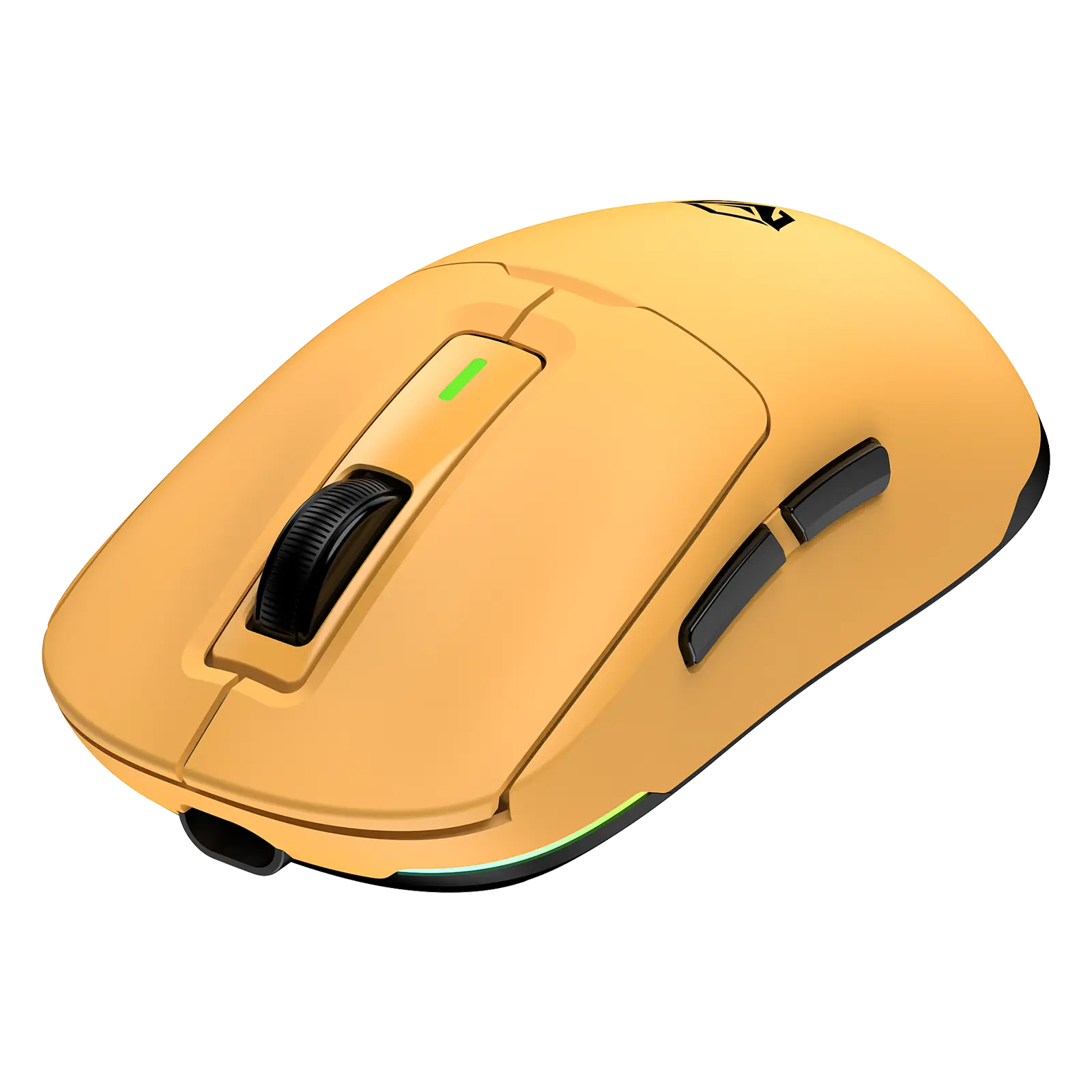 Мышь MeeTion Air GW24 [проводная + беспроводная, светодиодная, 8000 DPI, 1000 Гц, подсветка, желтый]