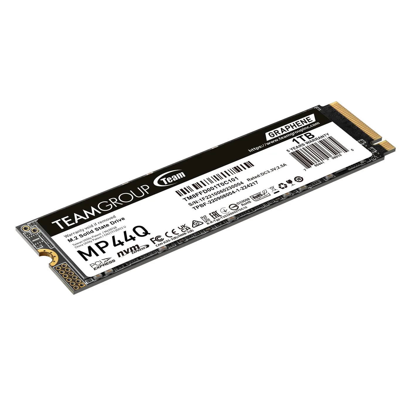 SSD-накопитель Team Group MP44Q M.2 PCIe (TM8FFD001T0C101) [1 ТБ, M.2, PCI-E, 7000/5900 МБит/с]