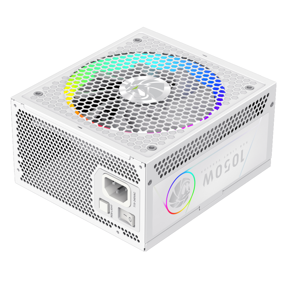 Блок питания GameMax RGB 1050G [1050 Вт, 80 PLUS Gold, 10x SATA, 2 x 16 pin (12VHPWR), 4 x 6+2 pin PCIe, 2x 4+4 pin CPU, ATX]