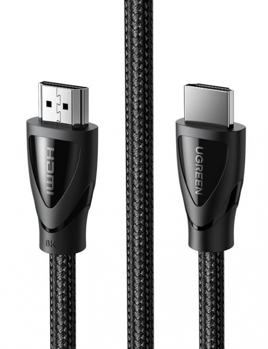 Кабель UGREEN HD140, 80403 HDMI A M/M Cable with Braided 2m