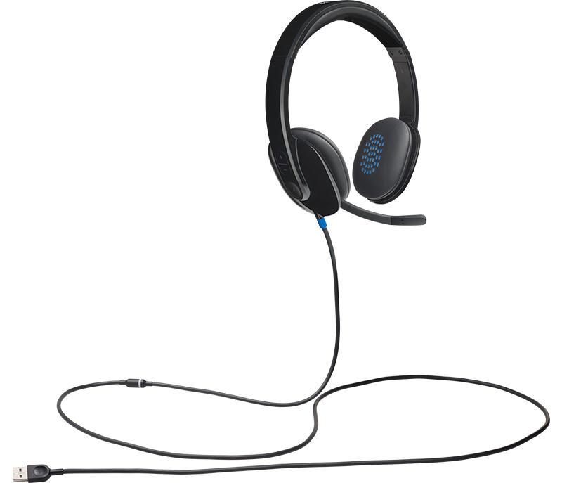 Гарнитура Logitech H540 (USB, элементы управления на наушнике, кабель 1.8м) (M/N: A-00042) 981-000480