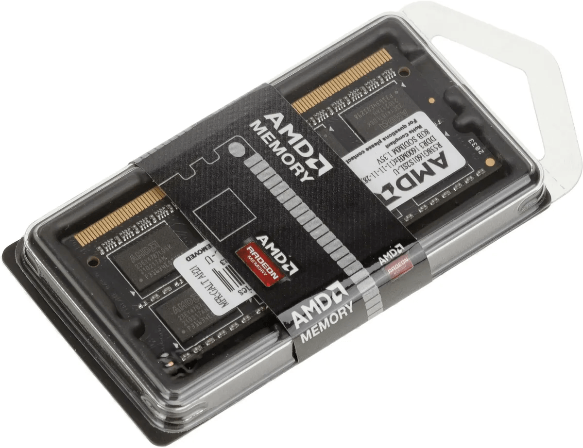 Оперативная память AMD Radeon R5 Entertainment Series (R538G1601S2SL-U) [8 ГБ, DDR 3, 1600 МГц, 1.35 В, подсветка]