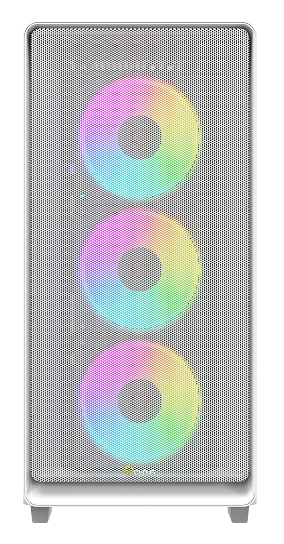 Корпус Ocypus Gamma C60 ARGB (Gamma-C60-WHG400XX-GL) [Midi Tower, 4 x 120 мм ARGB, белый]