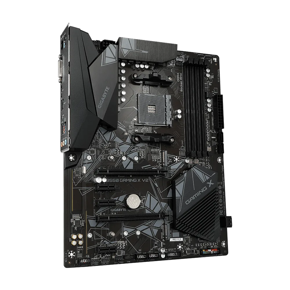 Материнская плата Gigabyte B550 GAMING X V2 (B550 GAMING X V2 1.3) [AM4, AMD B550, 4xDDR 4, 2xM.2, 2xPCI-E x16, Standard-ATX]