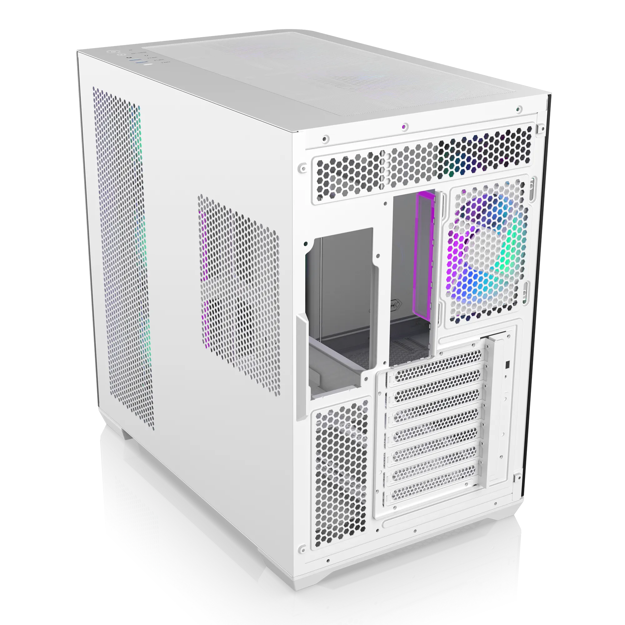 Корпус Raijintek ATREUS BT7 [Midi Tower, 7 x 120 мм ARGB, белый]