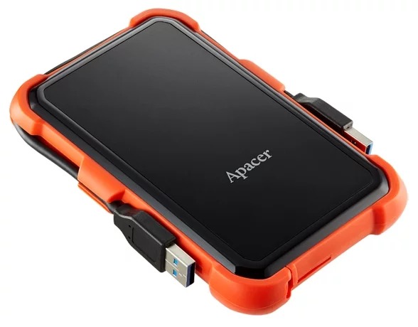 Внешний жесткий диск Apacer AC630 [AP1TBAC630T-1], 1 TB/ USB 3.0/ 2.5"/ Оранжевый, черный