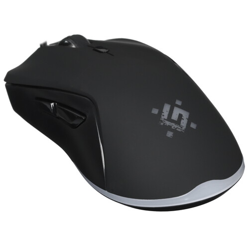 Мышь Defender Arga GM-049 + коврик (52049) [проводная, светодиодная, 3600 DPI, 125 Гц подсветка, черная]