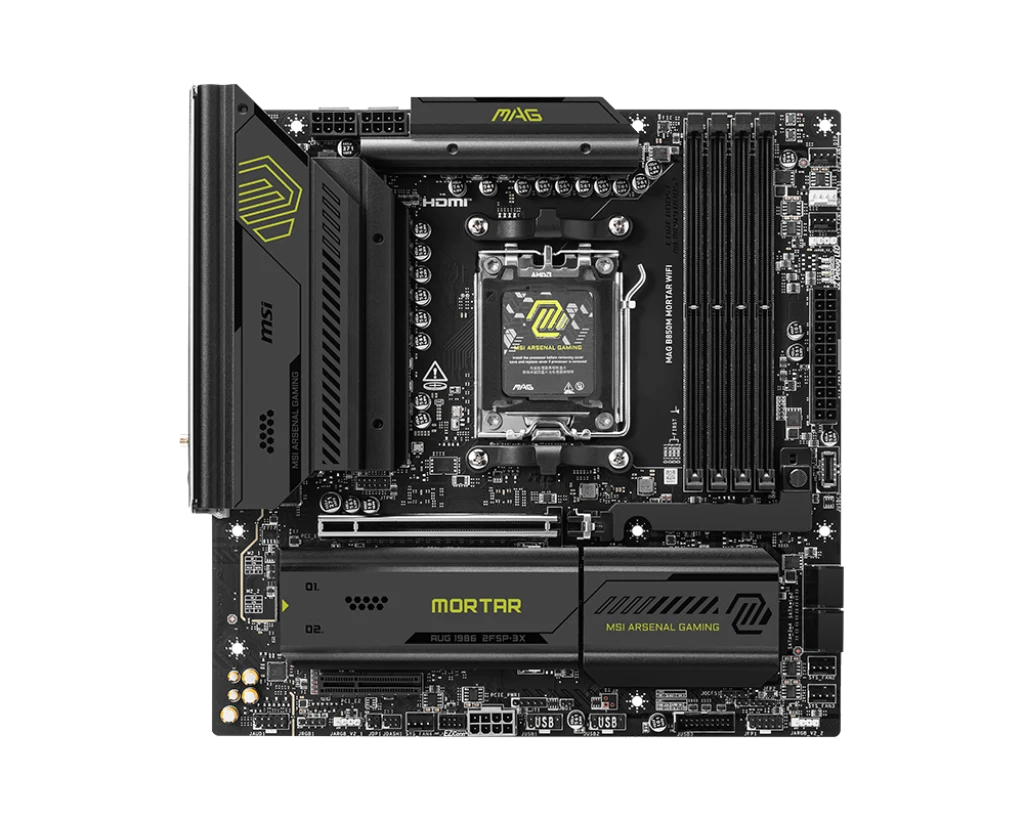 Материнская плата MSI MAG B850M MORTAR WIFI [AM5, AMD B850, 4xDDR 5, 3xM.2, 1xPCI-E x16, Micro-ATX]