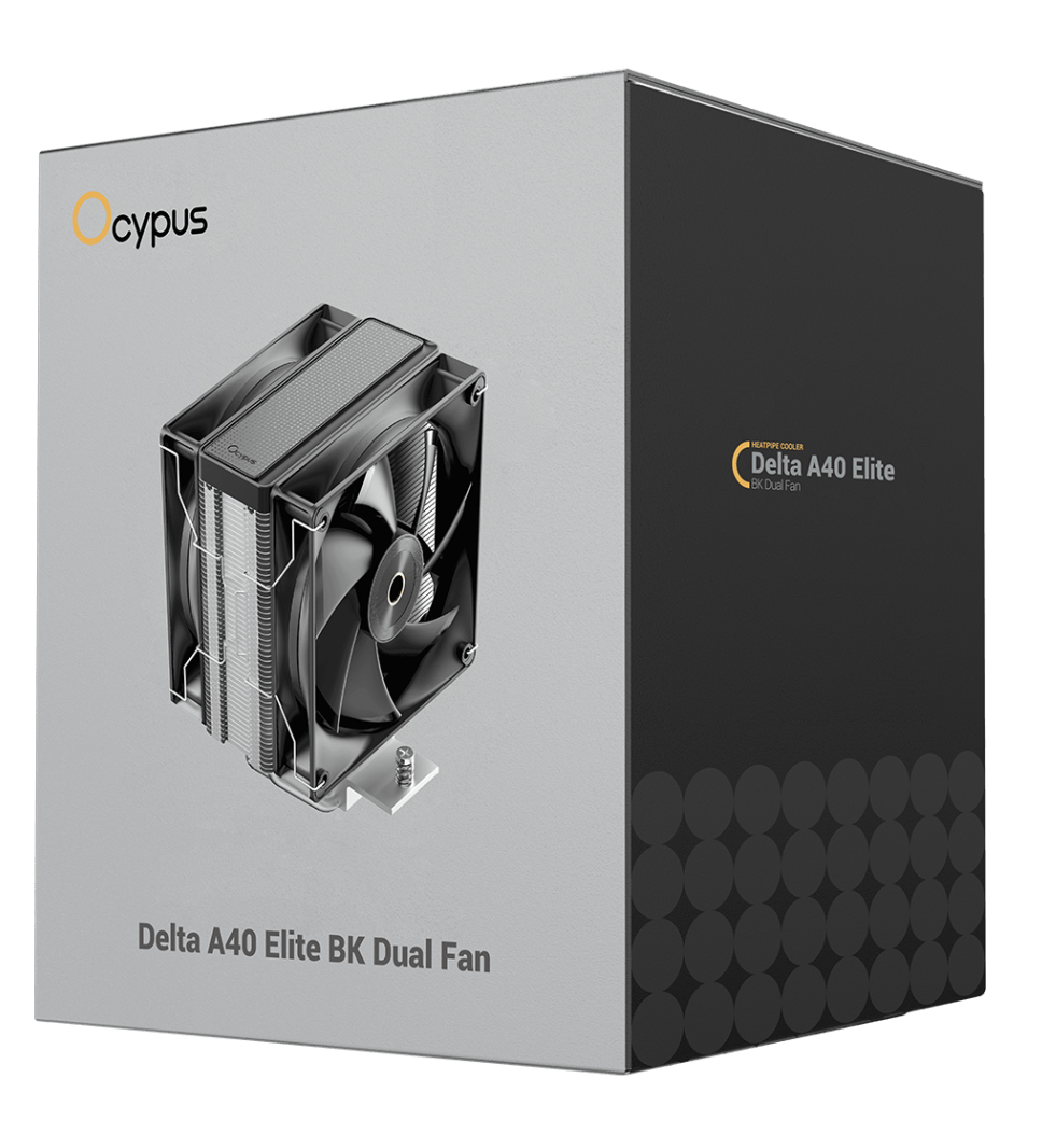 Система охлаждения Ocypus Delta A40 Elite BK Dual Fan [120 x 120 мм, 2000 об/мин, 29 дБ, 4 pin]