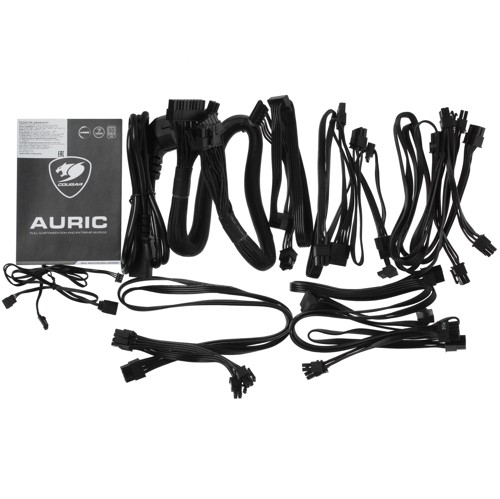 Блок питания Cougar AURIC 750 [750 Вт, 80 PLUS Gold, 8x SATA, 6x 6+2 pin PCIe, 2x 4+4 pin CPU, EPS12V]