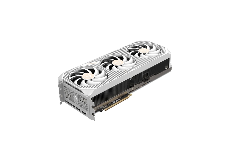 Видеокарта Zotac RTX 5080 Solid OC White Edition (ZT-B50800Q-10P) [16 ГБ, GDDR7, 256 бит, HDMI, DisplayPort (3 шт)]