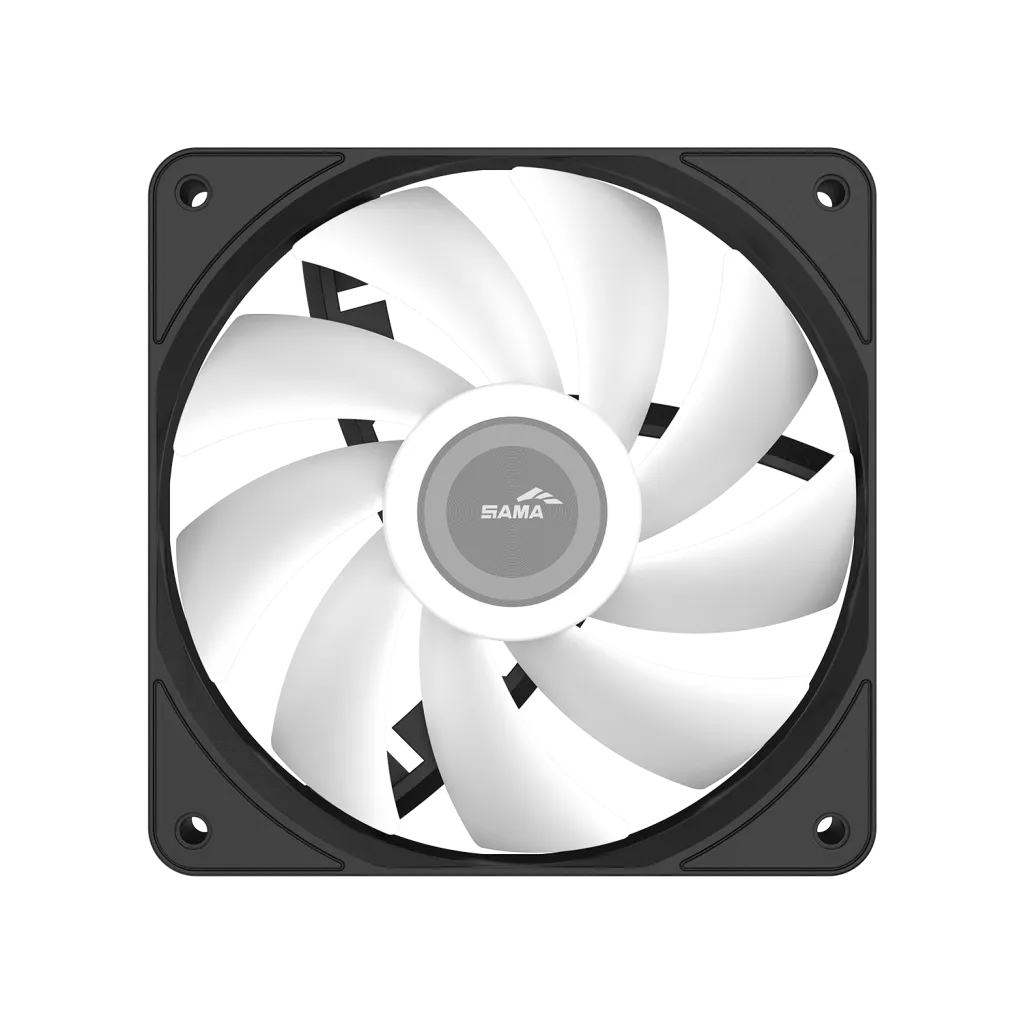 Вентилятор для корпуса Sama FZ12 ARGB BK [120 x 120 x 25 мм, 1800 об/мин, 67 CFM, 34 дБ, PWM]