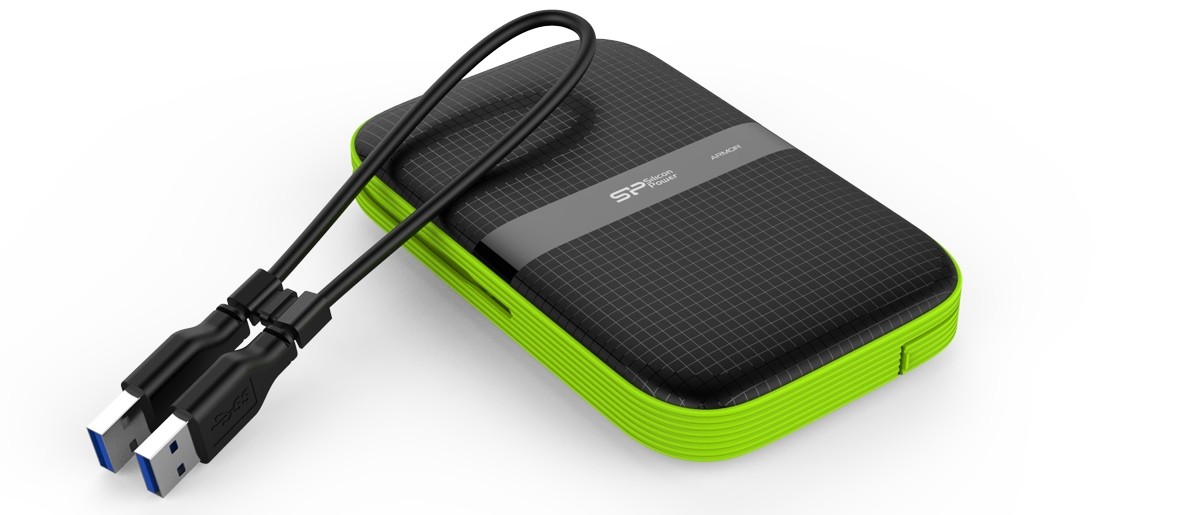 Внешний жесткий диск Silicon Power Armor A60 (SP020TBPHDA60S3K) [2 ТБ, 2.5", USB 3.1, 5400 об/мин, кэш - 32 МБ]