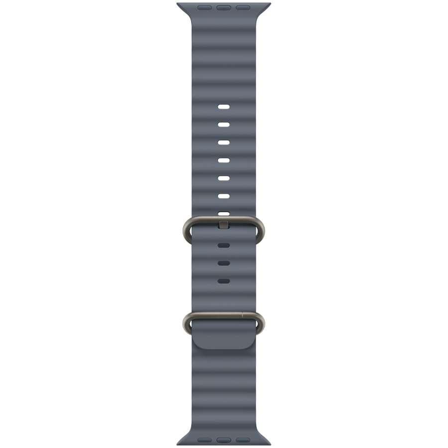 49mm Anchor Blue Ocean Band (MGCC4ZM/A) - Natural Titanium Finish