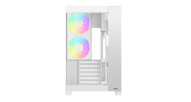 Корпус Ocypus Delta C74 WH ARGB (Delta-C74-WHD200XX-GL) [Midi Tower, 2 x 120 мм, белый]