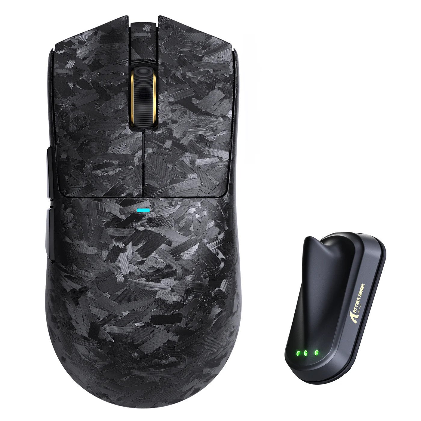 Мышь Attack Shark X11Ultra Black, PAW3950MAX, 42000 DPI, 2.4/BT/Wired, 100 Million Clicks, 61±3g