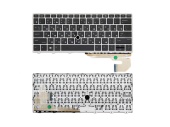 Клавиатура для ноутбука HP EliteBook 830 G5/ 730 G5, джойстик, RU, черная, рамка серая