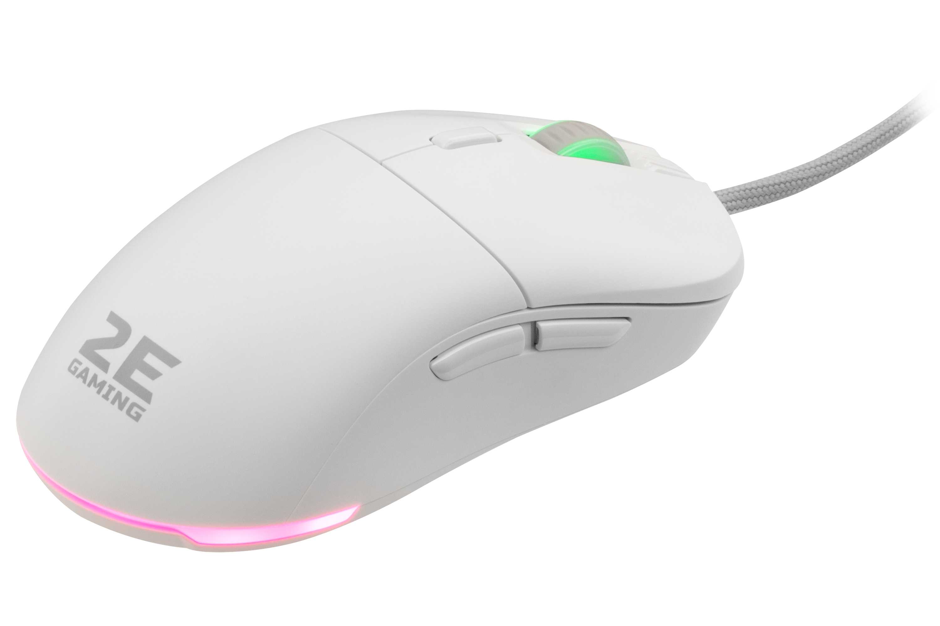 Мышь 2E Gaming HyperDrive Lite (2E-MGHDL-WT) [проводная, светодиодная, 10000 DPI, 1000 Гц подсветка, белая]