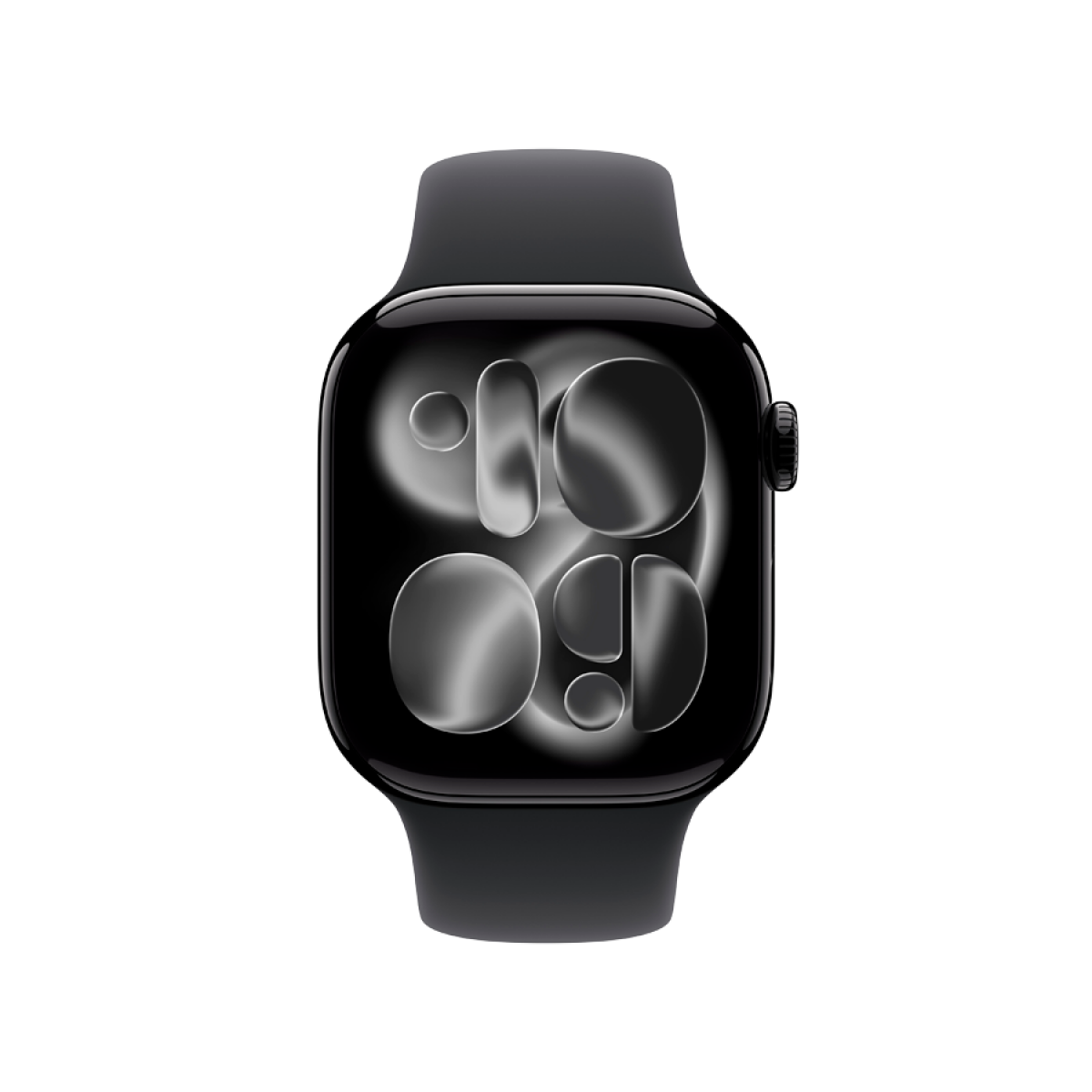 Apple Watch Series 11 GPS 42mm (MEQU4RK/A) Jet Black Aluminium Case with Black Sport Band - M/L,Model A3331