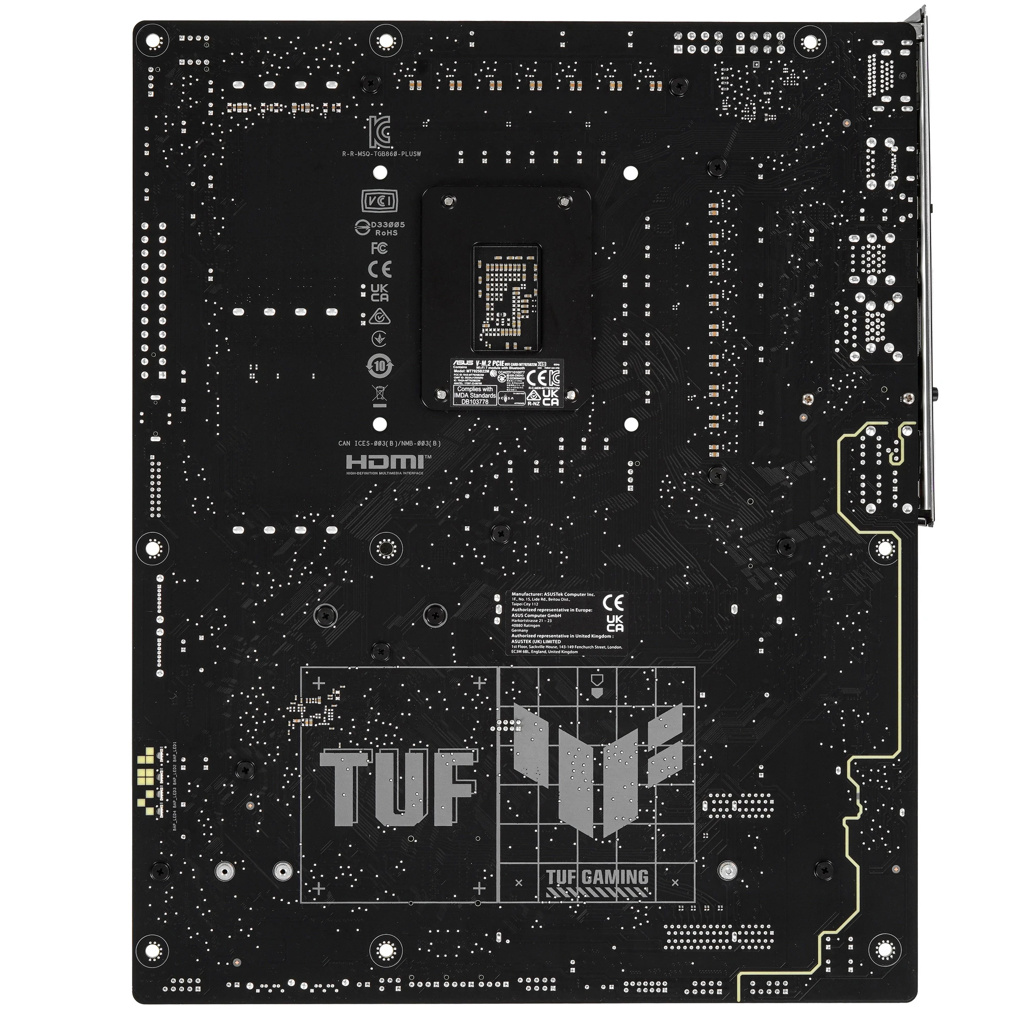Материнская плата Asus TUF GAMING B860-PLUS WIFI [LGA 1851, Intel B860, 4xDDR 5, 3xM.2, 2xPCI-E x16, Standard-ATX]