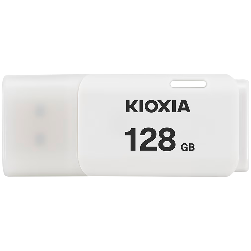 USB Флеш KIOXIA Hayabusa U202 WHITE (LU202W128GG4) 128ГБ, USB 2.0  - RETAIL
