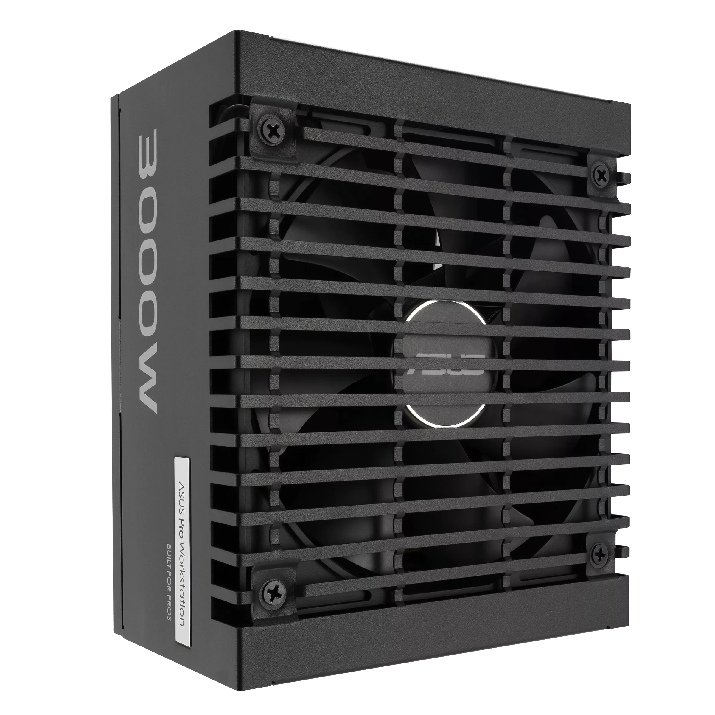 Блок питания Asus Pro WS 3000W Platinum (ASUS-PRO-WS-3000P) [3000 Вт, 80 PLUS Platinum, 12x SATA, 4 x 16 pin (12VHPWR), 4 x 6+2 pin PCIe, 2x 4+4 pin CPU, EPS12V, ATX]