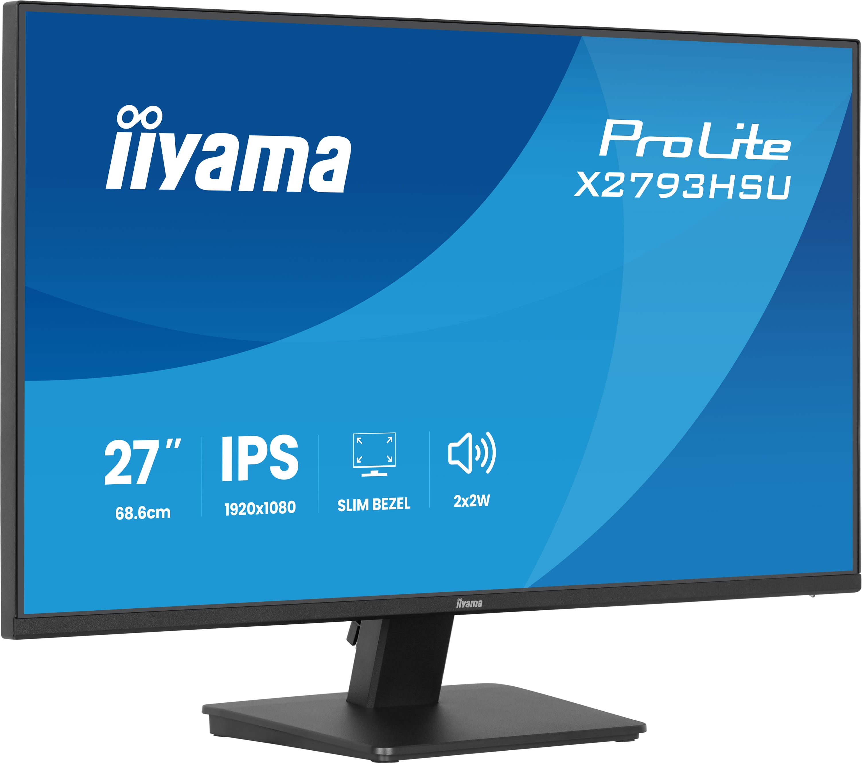 Монитор Iiyama ProLite X2793HSU-B1 [27", IPS, 1920x1080, 120Гц, 1 мс, HDMI, DisplayPort]
