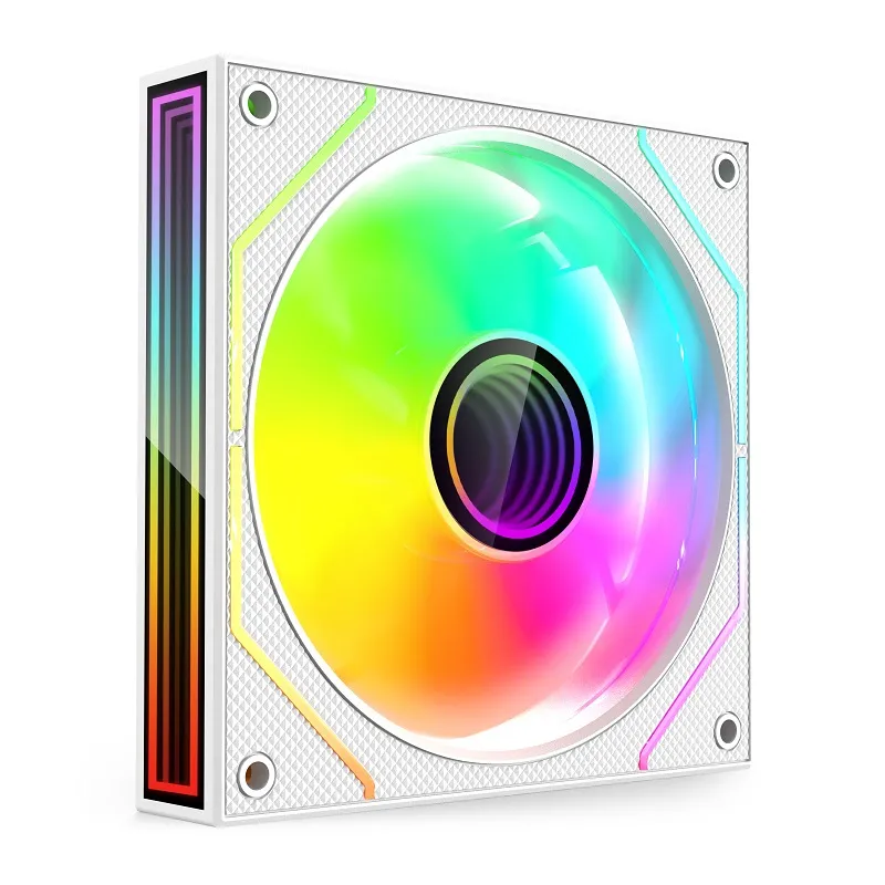 Вентилятор для корпуса Wintek 1236-W-12 ARGB REVERSE White [120 мм, 1800 об/мин, 46,7 CFM, 34 дБ, PWM]