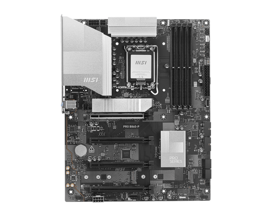 Материнская плата MSI PRO B860-P LGA1851 4xDDR5 4xSATA3 RAID 3xM.2 HDMI Type-C DP ATX