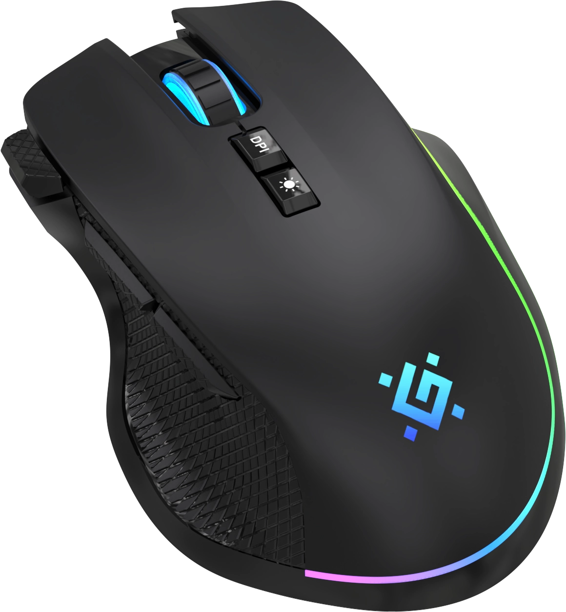 Мышь Defender Immortal GM-421 (52421) [беспроводная, светодиодная, 10000 DPI, 1000 Гц. подсветка, черная]