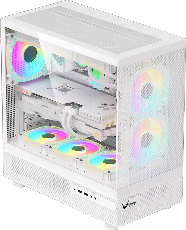 Корпус Formula V Crystal Z8 FLOE White [Midi Tower, 6x 120 мм ARPW, белый]