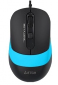 Мышь A4Tech FStyler FM10 [проводная, светодиодная, 1600 DPI, черный-синий]