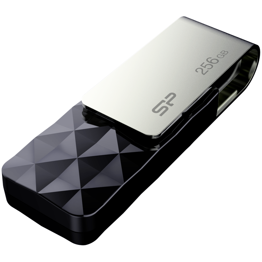 USB Флеш Silicon Power Blaze - B30 256ГБ (SP256GBUF3B30V1K) USB 3.2 Gen 1, Черный