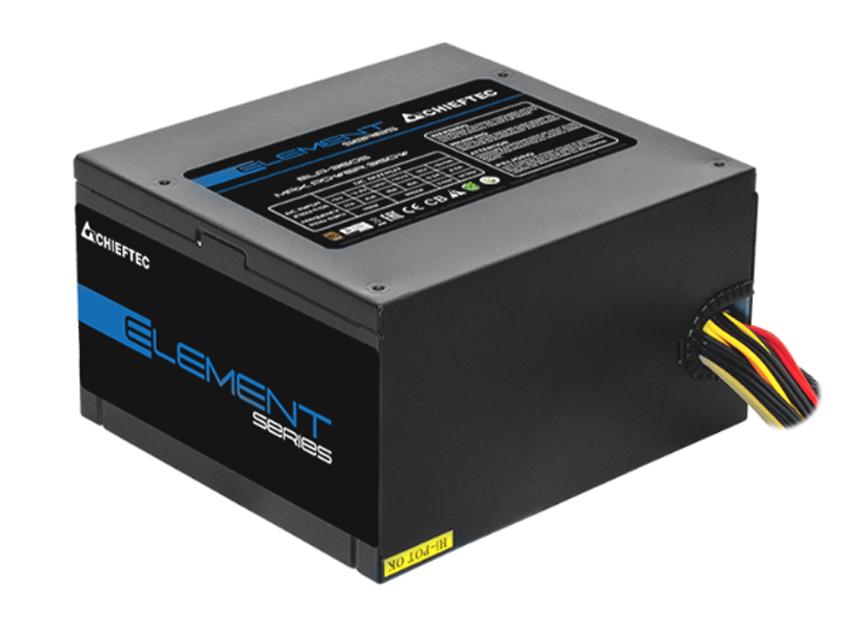 Блок питания Chieftec Element ELP-400S [400 В, 3x SATA, 1x 6+2 pin PCIe, 1x 4+4 pin CPU, EPS12V, ATX]