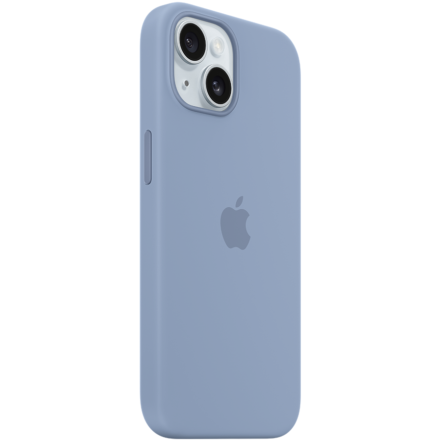 iPhone 15 Silicone Case with MagSafe - Winter Blue,Model A3123