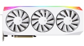 Видеокарта XFX Mercury AMD Radeon RX 9070XT OC Gaming Edition WHITE with RGB (RX-97TRGBBW9) [16 ГБ, GDDR6, 256 бит, HDMI, DisplayPort (3 шт)]