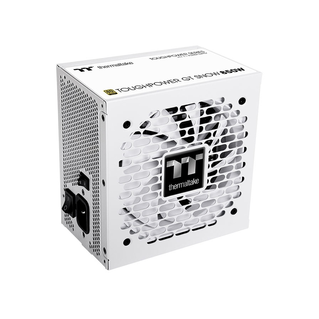 Блок питания Thermaltake TOUGHPOWER GT Snow 850W (PS-TPT-0850FNFAGE-W) [850 Вт, 80 PLUS Gold, 6x SATA, 1 x 16 pin (12VHPWR), 4 x 6+2 pin PCIe, 2x 4+4 pin CPU, ATX]
