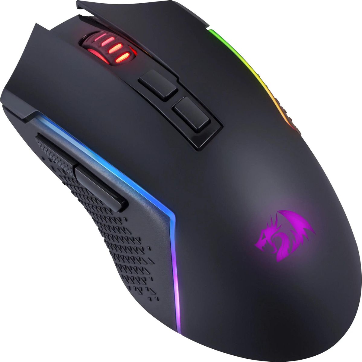 Мышь Redragon Trident (71431) [беспроводная, светодиодная, 8000 DPI, подсветка, черная]