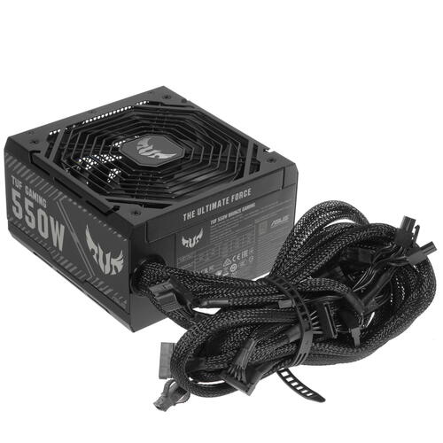 Блок питания ASUS TUF-GAMING-550B [550 Вт, 80 PLUS Bronze, 5x SATA, 2x 6+2 pin PCIe, 1x 4+4 pin CPU]