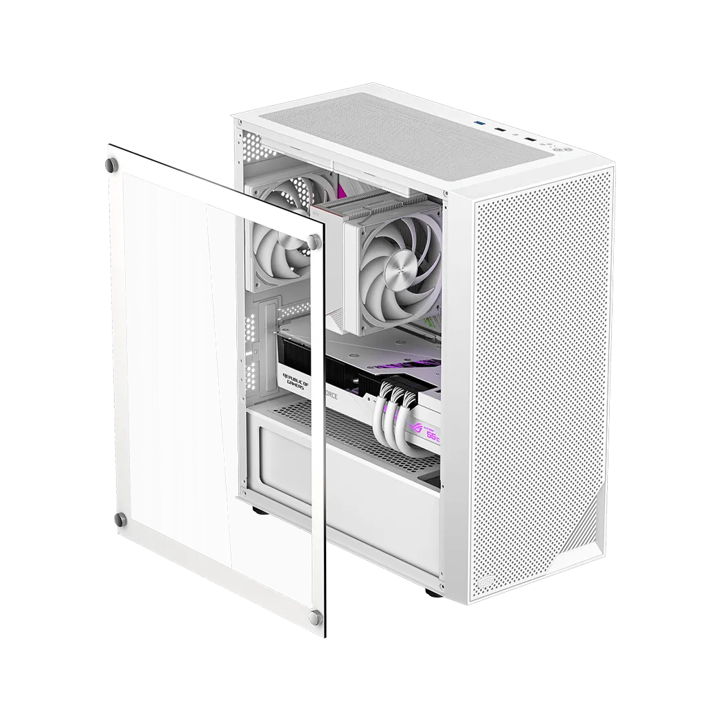 Корпус PCCooler C3B310 WH (C3B310-WHP0-GL) [Mini Tower, Без вентиляторов, белый]