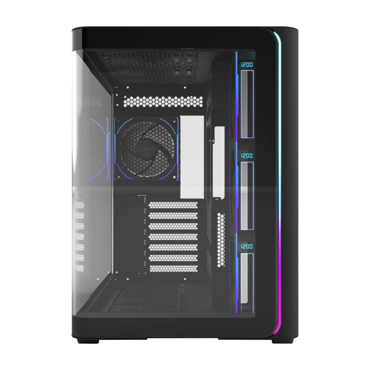 Корпус FSP M580PLUS (M580-BP) [Midi Tower, 4x 120 мм ARGB, черный]