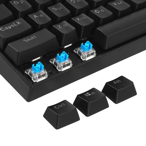 Клавиатура Defender Mirax GK-352 (45352) [механическая, проводная, RGB подсветка, Outemu Blue, черная]