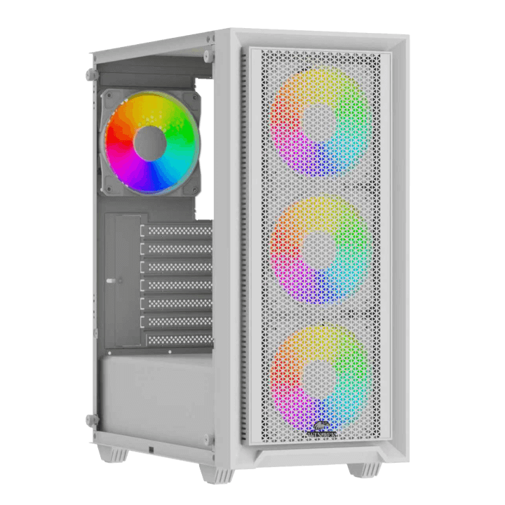 Корпус Wintek Apollo 802-W-M TG [Midi Tower, 3x 120 мм ARGB, белый]