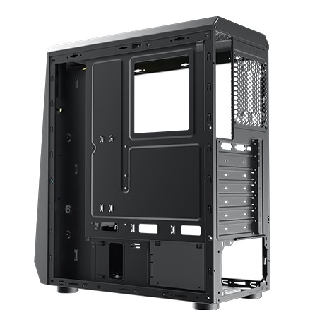 Корпус Wintek Crystal D533-B TG [Midi Tower, 1 x 120 мм, Черный]