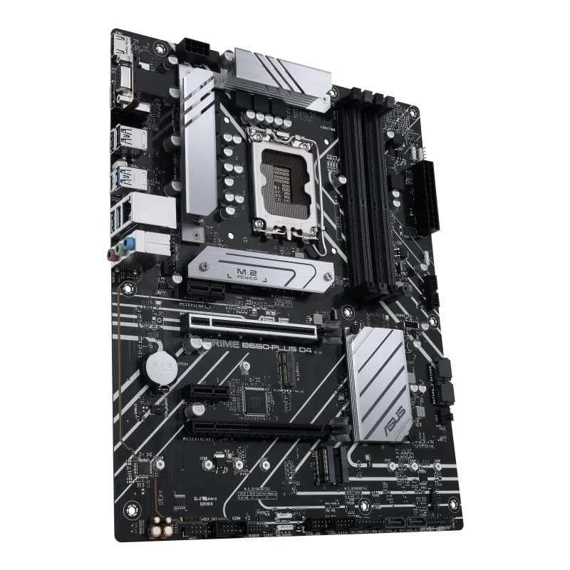 Материнская плата ASUS Prime B660-PLUS D4, [LGA 1700, Intel B660, 4xDDR 4, 3xM.2, 2xPCI-E x16, Standard-ATX]