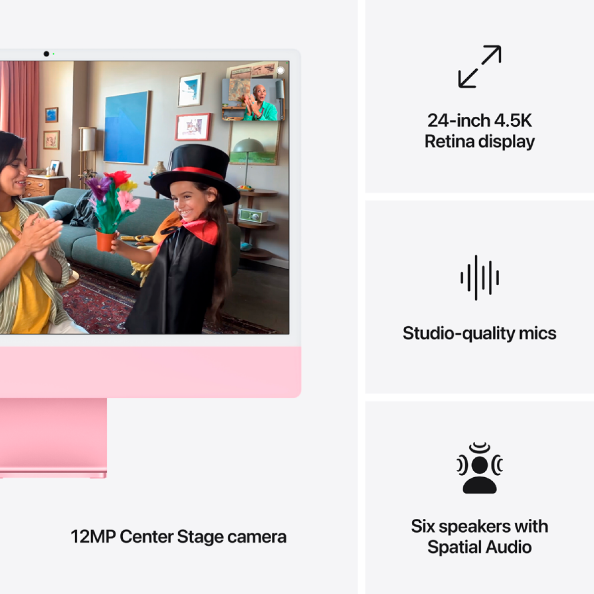 Моноблок Apple 24-inch iMac (MWUG3RU/A) [24", Apple M4, 16 ГБ ОЗУ, 256 ГБ SSD, MacOS]