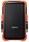 Внешний жесткий диск Apacer AC630 [AP1TBAC630T-1], 1 TB/ USB 3.0/ 2.5"/ Оранжевый, черный - купить по цене 27 790 тг. в интернет-магазине Forcecom.kz