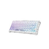 Клавиатура Gravastar Mercury K1 Lite Crystal Aurora [Механическая, беспроводная, клавиш - 80, подсветка, белая]