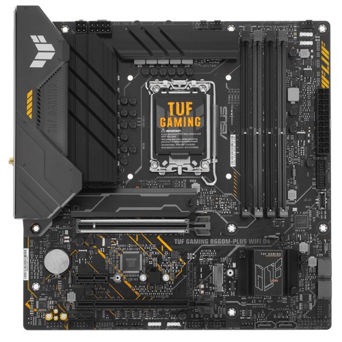 Материнская плата ASUS TUF GAMING B660M-PLUS WIFI D4 [LGA 1700, Intel B660, 4xDDR 4, 2xM.2, 2xPCI-E x16, Micro-ATX]