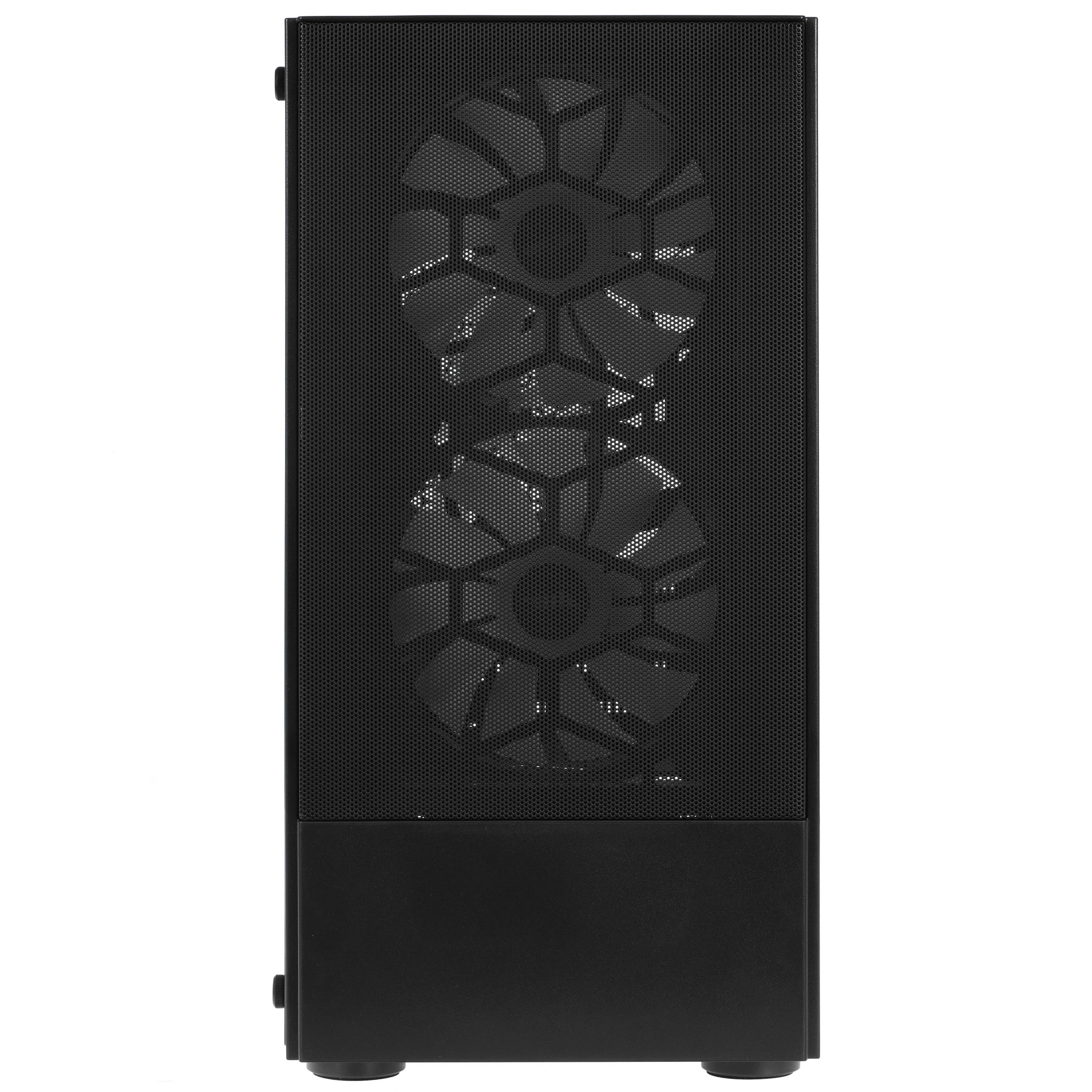 Корпус 1stPlayer FIREBASE X4-M (X4-M-BK-2F7-14-1F7) [Mini Tower, 2 x 140 или 1 x 120 мм, черный]